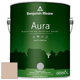 Benjamin Moore Aura 629 Waterborne Exterior Flat Finish краска цвет 2163-50 Burlap