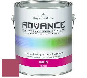 Benjamin Moore 792 Advance Interior Paint-Satin эмаль цвет 1350 Aniline Red
