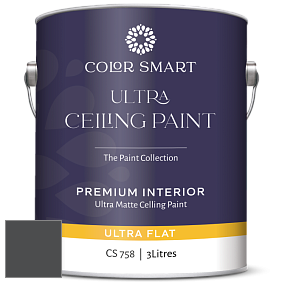 COLOR SMART CS 758 ULTRA CEILING PAINT ультраматовая краска цвет 1603 Graphite