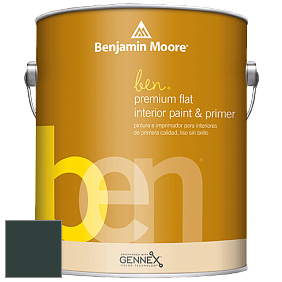 Benjamin Moore Ben W625 Premium Interior Latex Flat краска цвет RAL 6012 