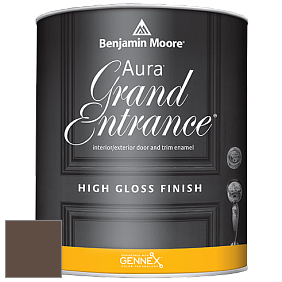 Benjamin Moore Aura 148 Grand Entrance High Gloss эмаль цвет 2111-10 Deep Taupe