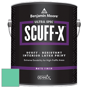 Benjamin Moore 484 Ultra Spec SCUFF-X Interior Matte Finish краска цвет 2042-40 Miami Green