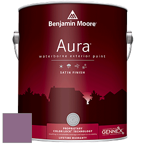 Benjamin Moore Aura 631 Waterborne Exterior Satin Finish краска цвет 1371 Plum Perfect