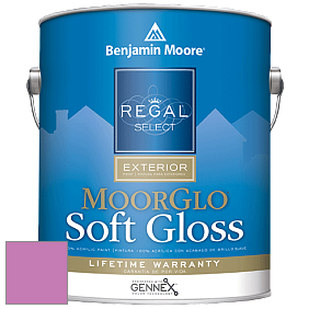 Benjamin Moore W096 Regal Select Exterior Paint-Moor GloSoft Gloss Finish краска цвет 2076-40 Raspberry Mousse