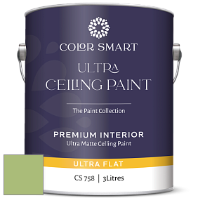 COLOR SMART CS 758 ULTRA CEILING PAINT ультраматовая краска цвет 426 Fresh Grass