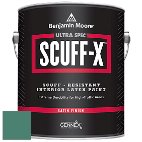 Benjamin Moore 486 Ultra Spec SCUFF-X Interior Satin Finish краска цвет 650 Highlands Green
