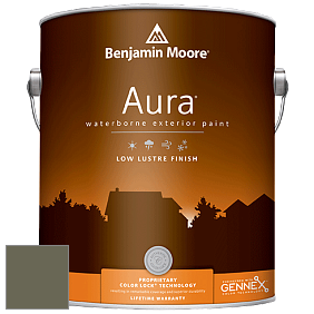 Benjamin Moore Aura 634 Waterborne Exterior Low Lustre Finish краска цвет 476 Jade Romanesque