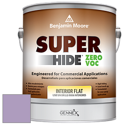 Benjamin Moore 355 Super Hide Zero Voc Interior Flat краска цвет 1390 Hydrangea