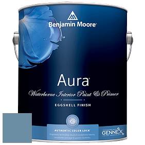 Benjamin Moore Aura 524 Waterborne Interior Eggshell Finish краска цвет 839 Old Blue Jeans