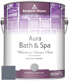 Benjamin Moore Aura 532 Bath & Spa Waterborne Interior Paint Matte Finish краска цвет NCS S 6010-R70B 