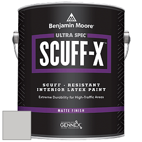 Benjamin Moore 484 Ultra Spec SCUFF-X Interior Matte Finish краска цвет 1459 Metro Gray