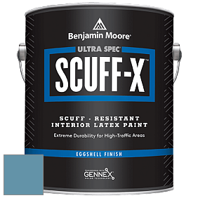 Benjamin Moore 485 Ultra Spec SCUFF-X Interior Eggshell Finish краска цвет 2062-40 Blue Daisy
