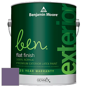 Benjamin Moore Ben 541 Waterborne Exterior Flat Finish краска цвет 1392 Fire and Ice