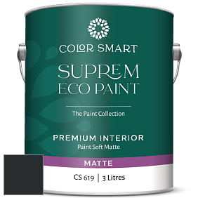 COLOR SMART CS 619 SUPREM ECO PAINT матовая краска цвет RAL 9011 