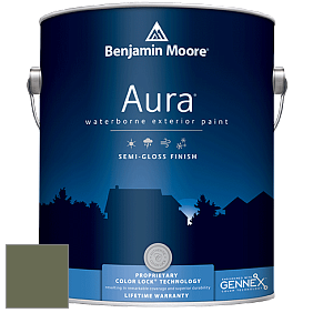 Benjamin Moore Aura 632 Waterborne Exterior Semi-Gloss Finish краска цвет 441 Alligator Alley