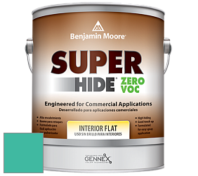 Benjamin Moore 355 Super Hide Zero Voc Interior Flat краска цвет 657 Sea of Green