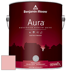 Benjamin Moore Aura 631 Waterborne Exterior Satin Finish краска цвет 2171-50 Pearly Pink