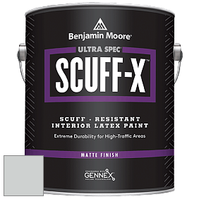 Benjamin Moore 484 Ultra Spec SCUFF-X Interior Matte Finish краска цвет 1604 Silvery Moon