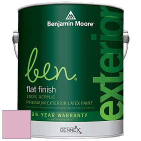 Benjamin Moore Ben 541 Waterborne Exterior Flat Finish краска цвет 1354 Wild Heart