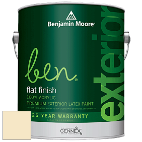 Benjamin Moore Ben 541 Waterborne Exterior Flat Finish краска цвет 930 Cashmere