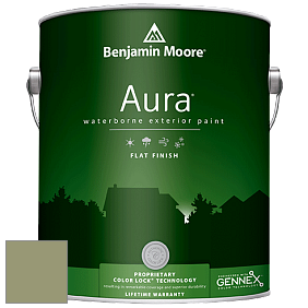Benjamin Moore Aura 629 Waterborne Exterior Flat Finish краска цвет AF-445 