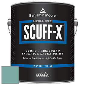 Benjamin Moore 485 Ultra Spec SCUFF-X Interior Eggshell Finish краска цвет 2050-40 Florida Keys Blue