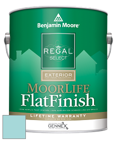 Benjamin Moore W105 Regal Select Exterior Paint-MoorLife Flat Finish краска цвет 751 Sea Isle