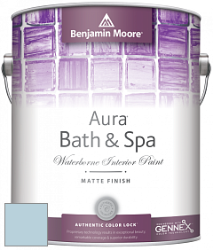 Benjamin Moore Aura 532 Bath & Spa Waterborne Interior Paint Matte Finish краска цвет 835 Grand Rapids
