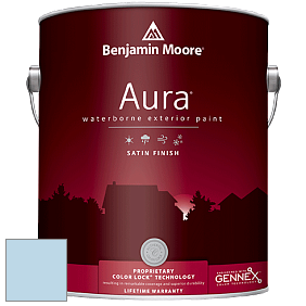 Benjamin Moore Aura 631 Waterborne Exterior Satin Finish краска цвет 814 Jet Stream