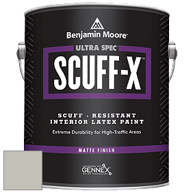 Benjamin Moore 484 Ultra Spec SCUFF-X Interior Matte Finish краска цвет 1557 Silver Song