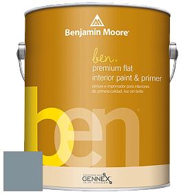 Benjamin Moore Ben W625 Premium Interior Latex Flat краска цвет 1622 Mineral Alloy