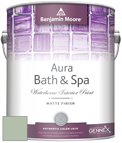 Benjamin Moore Aura 532 Bath & Spa Waterborne Interior Paint Matte Finish краска цвет 451 Pine Forest