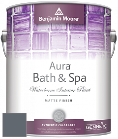 Benjamin Moore Aura 532 Bath & Spa Waterborne Interior Paint Matte Finish краска цвет 1630 Ocean Floor