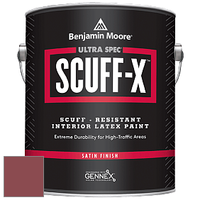 Benjamin Moore 486 Ultra Spec SCUFF-X Interior Satin Finish краска цвет 2084-20 Maple Leaf Red