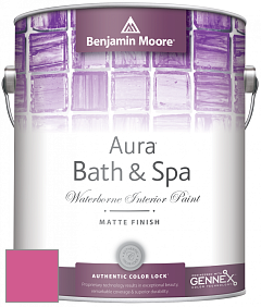 Benjamin Moore Aura 532 Bath & Spa Waterborne Interior Paint Matte Finish краска цвет RAL 4003 