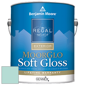 Benjamin Moore W096 Regal Select Exterior Paint-Moor GloSoft Gloss Finish краска цвет 667 Maritime Blue