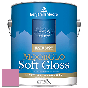 Benjamin Moore W096 Regal Select Exterior Paint-Moor GloSoft Gloss Finish краска цвет 2078-40 Paradise Pink