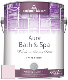 Benjamin Moore Aura 532 Bath & Spa Waterborne Interior Paint Matte Finish краска цвет 2080-70 Aztec Lily