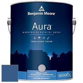 Benjamin Moore Aura 632 Waterborne Exterior Semi-Gloss Finish краска цвет 812 Blueberry Hill