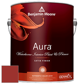 Benjamin Moore Aura 526 Waterborne Interior Satin Finish покрытие цвет RAL 3013 