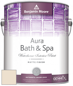 Benjamin Moore Aura 532 Bath & Spa Waterborne Interior Paint Matte Finish краска цвет 949 Sparkling Wine