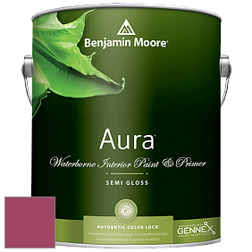 Benjamin Moore Aura 528 Waterborne Interior Semi-gloss Finish краска цвет 2078-20 Raspberry Glaze