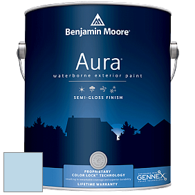 Benjamin Moore Aura 632 Waterborne Exterior Semi-Gloss Finish краска цвет 814 Jet Stream