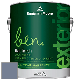 Benjamin Moore Ben 541 Waterborne Exterior Flat Finish краска цвет AF-580 