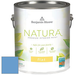 Benjamin Moore 512 Natura Interior Flat Finish матовая краска цвет 817 Brazilian Blue