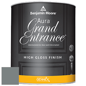Benjamin Moore Aura 148 Grand Entrance High Gloss эмаль цвет 1588 Gray Pinstripe