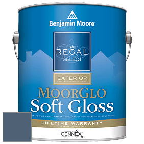 Benjamin Moore W096 Regal Select Exterior Paint-Moor GloSoft Gloss Finish краска цвет 840 Kensington Blue