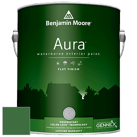 Benjamin Moore Aura 629 Waterborne Exterior Flat Finish краска цвет 2035-10 Seaweed