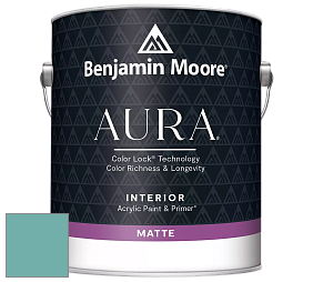 Benjamin Moore Aura 522 Interior Paint - Matte краска цвет 2049-40 Peacock Blue