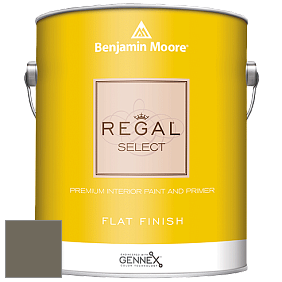 Benjamin Moore 547 Regal Select Waterborne Interior Flat Finish краска цвет 1561 Castle Peak Gray